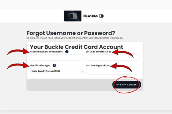 How Can I Recover My Buckle Account Password And Username?