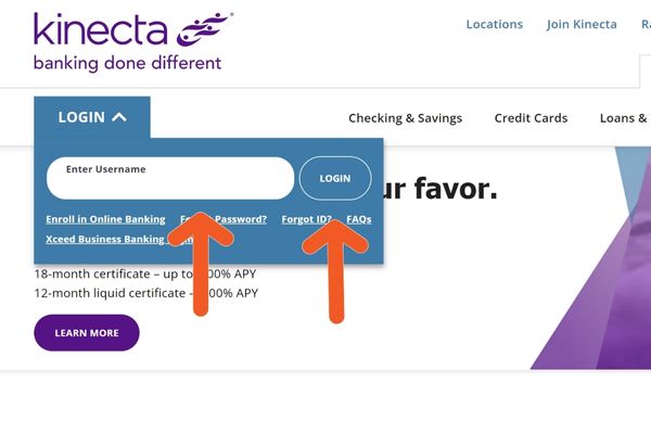 Kinecta Federal Credit Union Login on the website