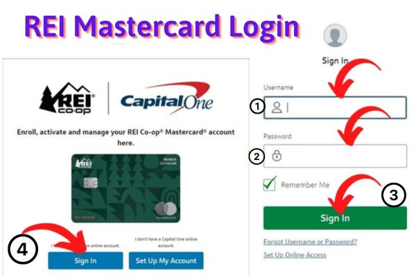 REI Mastercard Login online