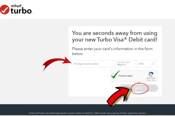 sign up for Turbo Card account