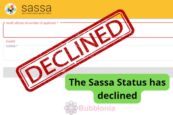 The Sassa Status has declined