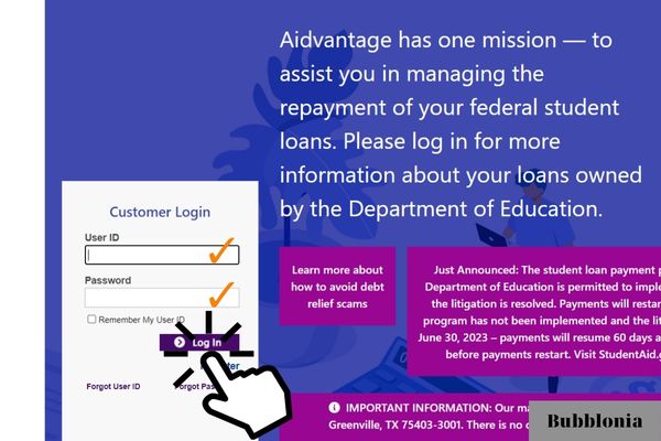Aidvantage Login: Federal Student Loans, Password Recovery